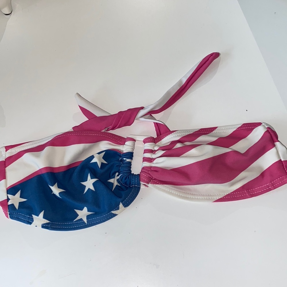 bandeau america bathing suit top